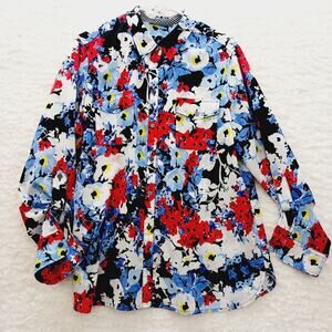 Blouse Size 2XL Romantic Casual Bloomcore Preppy Resort Vacation Vibrant Whimsy